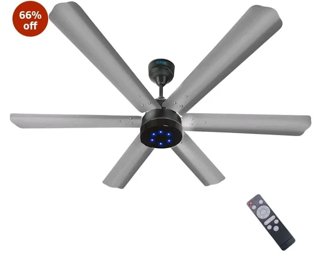 XUGA Jovian F6G-D Premium Smart 1200mm, BEE 5-star BLDC fan,6 Blade,Remote Ceiling fan for Home, 100% Copper Motor,Energy Saving, High Air Delivery,LED(5 Year Warranty)
66%
off
