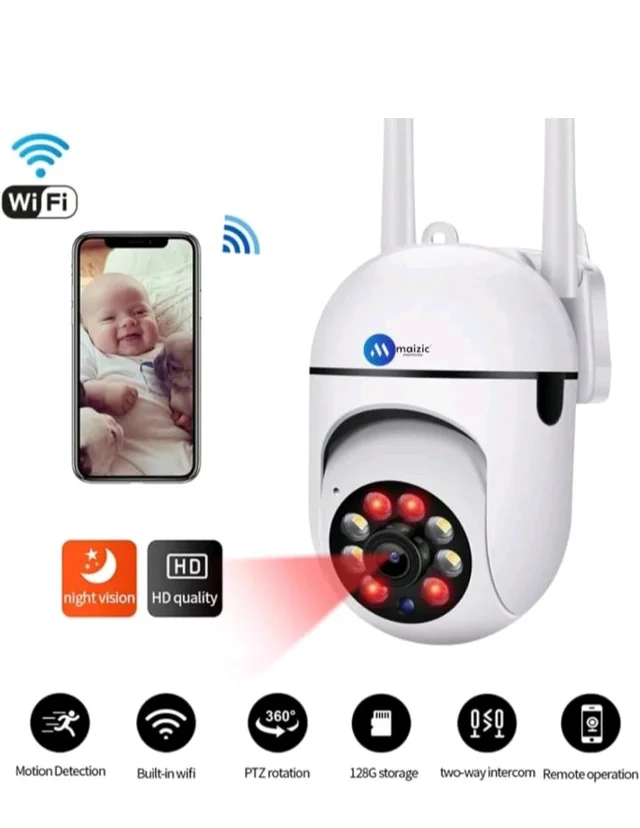 Maizic Smarthome Mini Fox 5MP UHD Wi-Fi Indoor CCTV Camera for Home with Color Night Vision, Motion Tracking, Two Way Talk and Multi Users View
400+ bought in past month