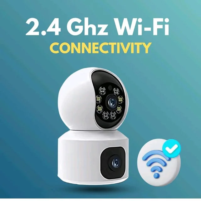 Maizic Smarthome Supercam WiFi Indoor 5+5MP FHD CCTV Camera with Color Night Vision, 2 Way Audio, Motion Detection, Multi Users View and SD Card Support (Up to 128 GB)
