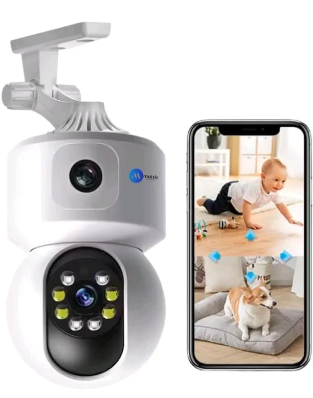 Maizic Smarthome Supercam 5+5 MP CCTV Camera 360� Coverage Security WiFi Camera for Home, Pan & Tilt, Color Night Vision 20M, Human Detection, Smart Motion Tracking, 2-Way Talk, Live View
50+ bought in past month
