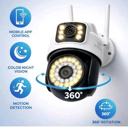 JK Vision Wireless Outdoor Mini PTZ 4G 5mp Smart Security Camera, Dual Lens IP Camera with Color Night Vision, Motion Detection, Two-Way Audio, Waterproof CCTV Camera with App Remote Viewing.
70%
off