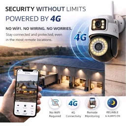 JK Vision Wireless Outdoor Mini PTZ 4G 5mp Smart Security Camera, Dual Lens IP Camera with Color Night Vision, Motion Detection, Two-Way Audio, Waterproof CCTV Camera with App Remote Viewing.
70%
off