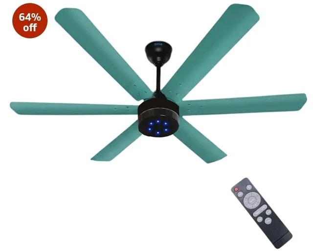 XUGA Jovian F6T-D Premium Smart 1200mm, BEE 5-star BLDC fan,6 Blade,Remote Ceiling fan for Home, 100% Copper Motor,Energy Saving, High Air Delivery,LED(5 Year Warranty)
64%
off