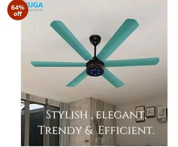 XUGA Jovian F6T-D Premium Smart 1200mm, BEE 5-star BLDC fan,6 Blade,Remote Ceiling fan for Home, 100% Copper Motor,Energy Saving, High Air Delivery,LED(5 Year Warranty)
64%
off