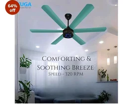 XUGA Jovian F6T-D Premium Smart 1200mm, BEE 5-star BLDC fan,6 Blade,Remote Ceiling fan for Home, 100% Copper Motor,Energy Saving, High Air Delivery,LED(5 Year Warranty)
64%
off