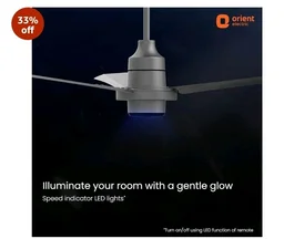 Orient Electric I Tome Pro 900 mm BLDC Ceiling Fan with Remote | BEE 5-star rated Energy Saving Fan | 3-year warranty by Orient | (Space Grey)
