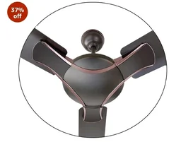 ACTIVA Corolla 1200mm Ceiling Fan, 390 RPM High Speed Air Delivery, BEE & BIS Approved, Anti Dust Coating, Less Noise, Large Sweep, 2 Years Warranty, Pack of 2 (Smoke Brown)