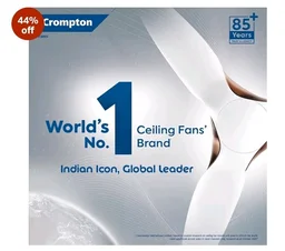 Crompton Aluminium Cool Breeze 600 mm (24 Inch) Anti Rust Small Ceiling Fan (Opal White), 4 stars