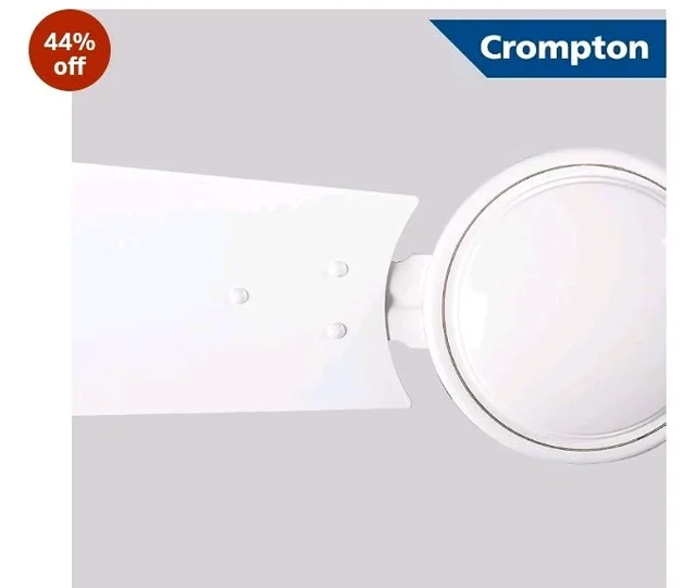 Crompton Aluminium Cool Breeze 600 mm (24 Inch) Anti Rust Small Ceiling Fan (Opal White), 4 stars