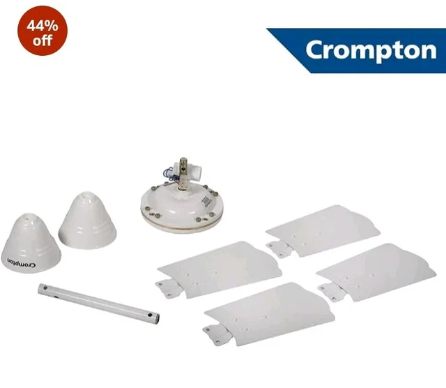 Crompton Aluminium Cool Breeze 600 mm (24 Inch) Anti Rust Small Ceiling Fan (Opal White), 4 stars