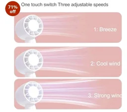 vivinin Mini Fan Portable Fan Rechargeable Mini Handheld Fan USB Rechargeable Fan Portable Pocket Fan Folding Fan Tools multicolour Rechargeable Battery USB Desk and Crafts (4 Sizes) (White)