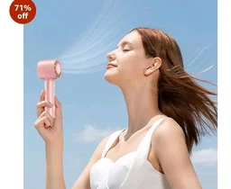 vivinin Mini Fan Portable Fan Rechargeable Mini Handheld Fan USB Rechargeable Fan Portable Pocket Fan Folding Fan Tools multicolour Rechargeable Battery USB Desk and Crafts (Pink)