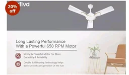 ACTIVA Corolla 900 MM Ceiling Fan High Speed Motor Air Delivery Large Sweep, BEE & BIS Approved with Anti Dust Coating come with 2 Years Warranty (Pearl Ivory)