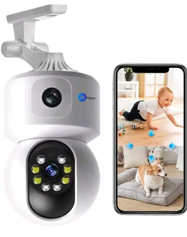 Maizic Smarthome 3MP Indoor WiFi Security Camera for Home | PTZ 360° View | Night Vision | Motion Alert | Two-Way Talk | Baby/Pet Monitor
54%
off