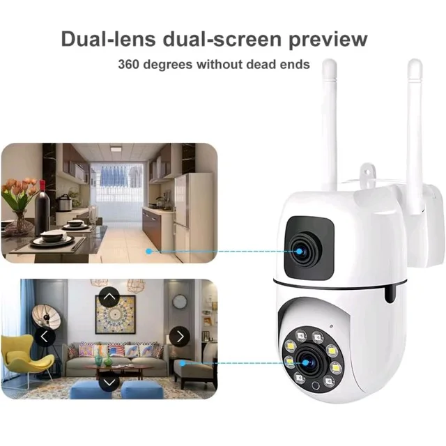 Maizic Smarthome Dual Lens Mini Fox WiFi CCTV Camera, Pack of 2
2+2 MP, PTZ & Fixed View, AI Motion Detection, Color Night Vision, Two-Way Audio, App Remote Access
