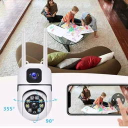 Maizic Smarthome Dual Lens Mini Fox WiFi CCTV Camera, Pack of 2
2+2 MP, PTZ & Fixed View, AI Motion Detection, Color Night Vision, Two-Way Audio, App Remote Access