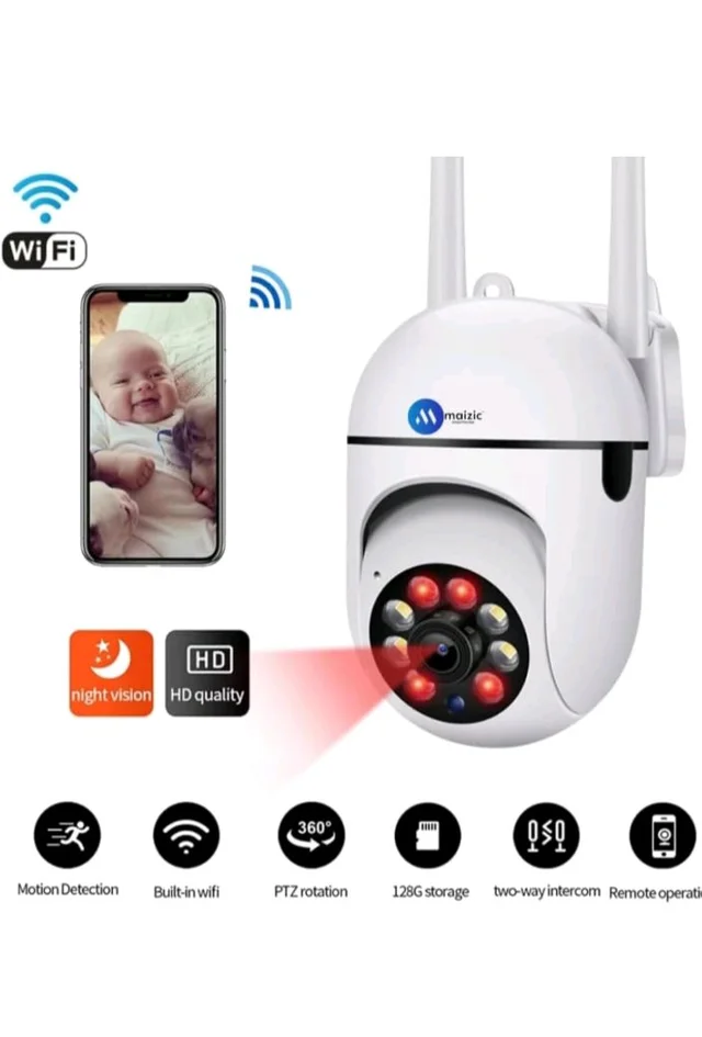 Maizic Smarthome Mini Fox 5MP UHD Wi-Fi Indoor CCTV Camera for Home with Color Night Vision, Motion Tracking, Two Way Talk and Multi Users View
400+ bought in past month