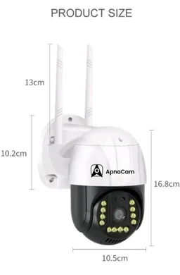 ApnaCam 3MP 4G SIM Smart Outdoor Security Camera | 360° PTZ Wireless CCTV with Two-Way Talk, Human Detection, Night Vision, Motion Alerts, SD Card Support (Up to 128GB), No WiFi Required
71%
off