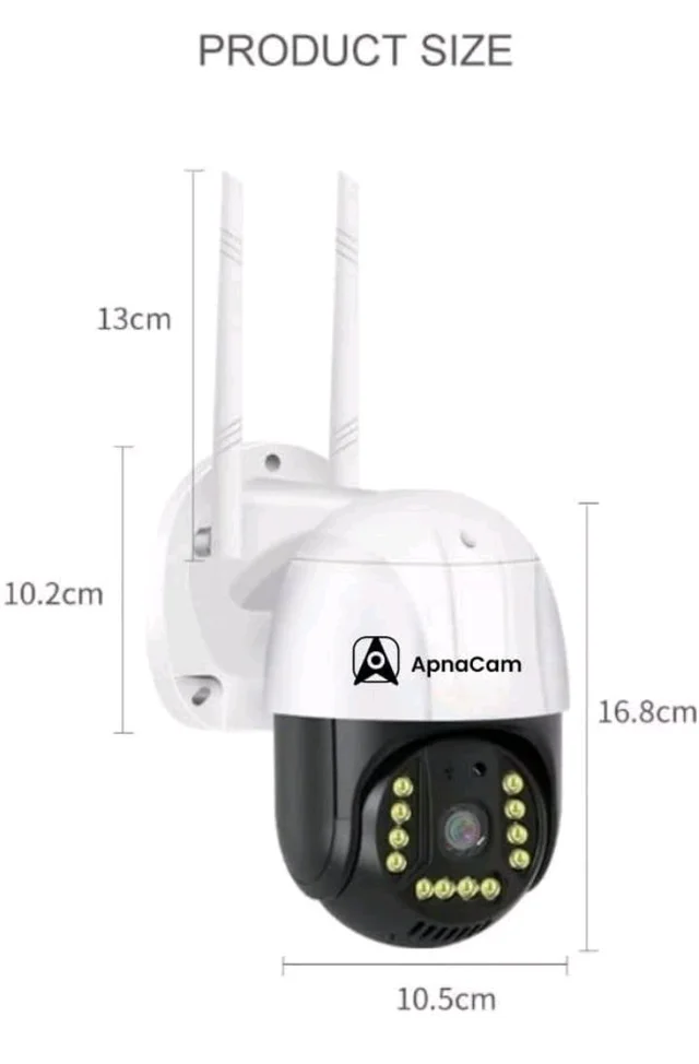 ApnaCam 3MP 4G SIM Smart Outdoor Security Camera | 360° PTZ Wireless CCTV with Two-Way Talk, Human Detection, Night Vision, Motion Alerts, SD Card Support (Up to 128GB), No WiFi Required
71%
off
