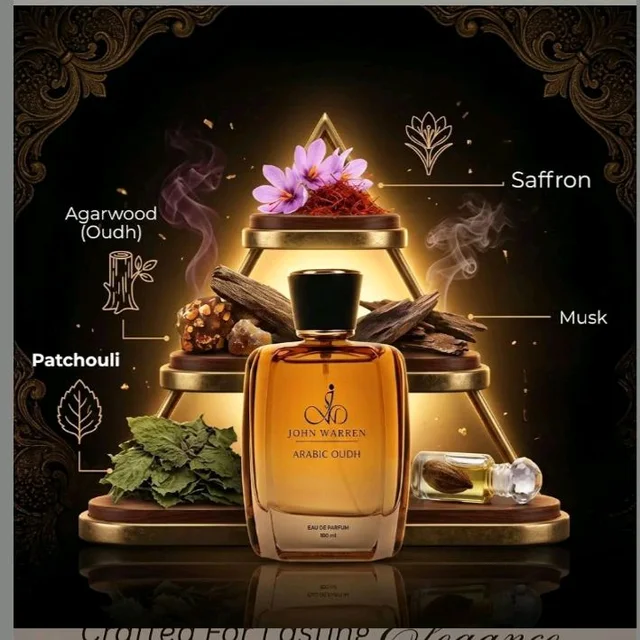 JOHN WARREN ARABIC OUDH Luxury Perfume For Men, Long-Lasting Eau De Parfum with Saffron, Lavender, Agarwood and Patchouli, Fresh & Strong Everyday Fragrance-100 ml
38%
off