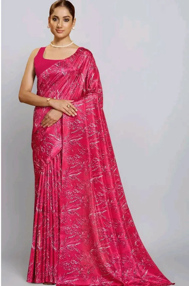 Garden Vareli Art Silk Floral Print Saree