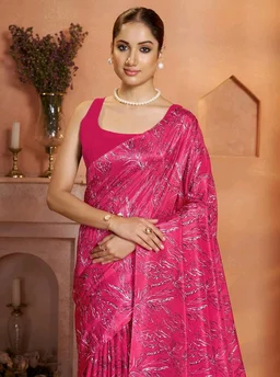 Garden Vareli Art Silk Floral Print Saree