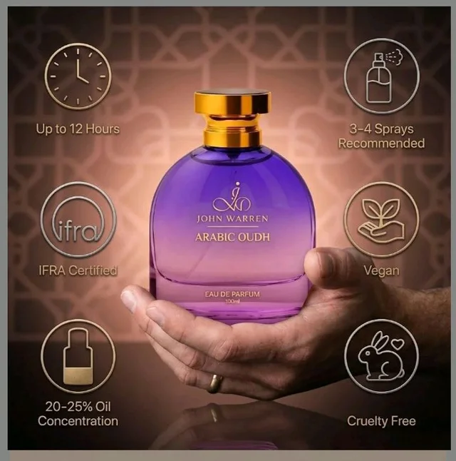 JOHN WARREN FOREVER Luxury Perfume For Women, Long-Lasting Eau De Parfum with Pear, Cinnamon, Jasmine, Vanilla and Coffee, Fresh & Strong Everyday Fragrance-