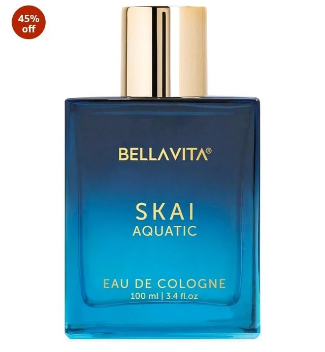 Bella Vita Luxury Skai Aquatic Unisex Eau De Cologne Liquid With Bergamot, Lavender & Patchouli|Premium, Long Lasting Woody Fragrance For Men & Women, 100 Ml
2K+ bought in past month