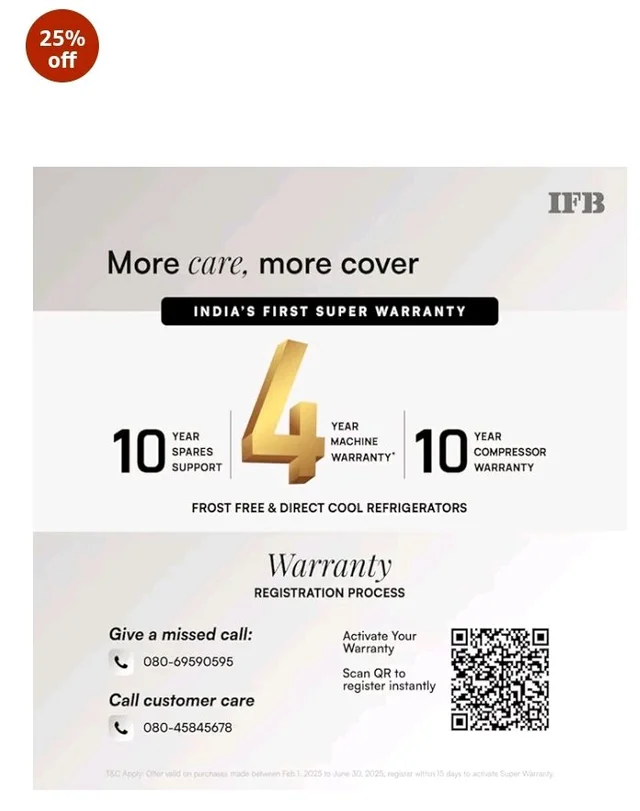 IFB 197L 5 Star Advanced Inverter Direct-Cool Single Door Refrigerator with 30 Hrs Cooling Retention, XL Bottle Bin, Big Vegetable Box & 4 Year Super Warranty (2026, IFBDC-223EYBSE, Brush Grey)