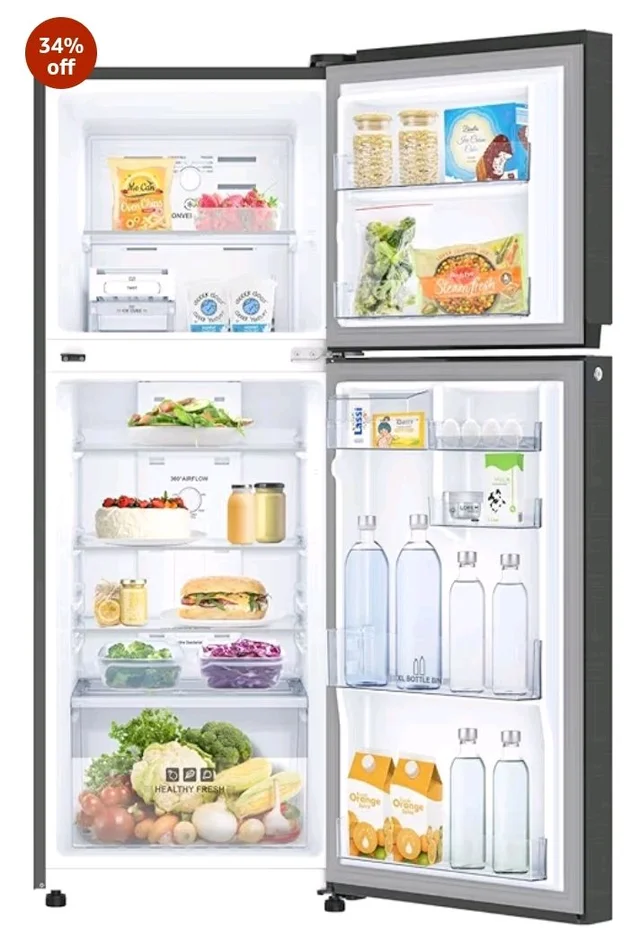 IFB 241L 2 Star 10-in-1 Convertible, Advanced Inverter Frost-Free Double Door Refrigerator with 30 Hrs Cooling Retention, Turbo Freeze & 4 Year Super Warranty (2026, IFBFF-291BYOSET, Onyx Grey)