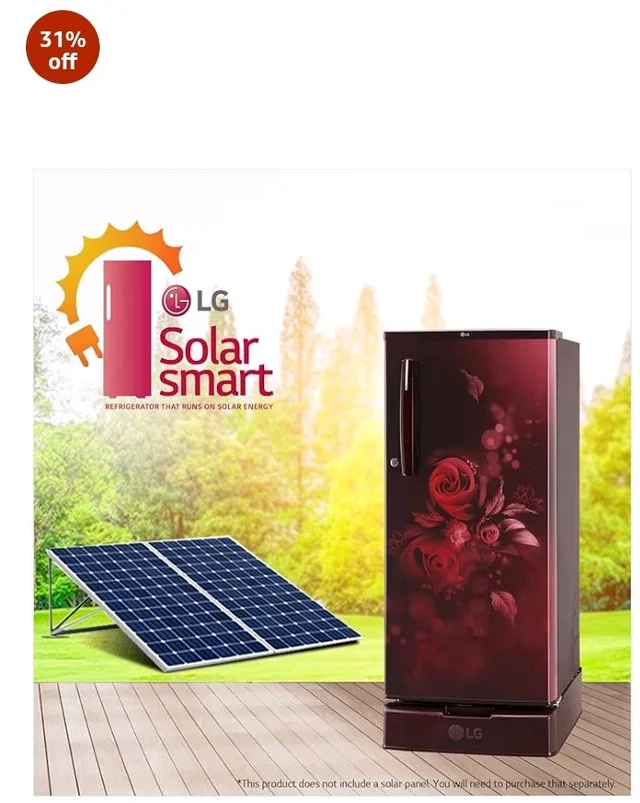 LG 185 L, 4 Star, Smart Inverter, Direct Cool Single Door Refrigerator (GLD1945ZOSE, Scarlet Euphoria, Base stand with Drawer)