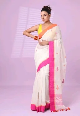 SWORNOF Women's Pure Silk Saree With Blouse Piece