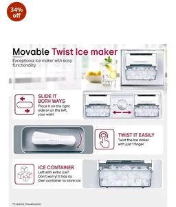 LG 276 L, 2 Star, Smart Inverter, Smart & Dairy Mode, Frost-Free Double Door Convertible Refrigerator (GLT2826XWOB, Onyx Black, Multi Air Flow & Convertible Space for More Storage, 2026 Model)
