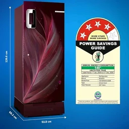 Bosch 207 L, 4 star, Direct-Cool Single Door Refrigerator | 18 Hrs Cooling Retention | 2.5X Faster Cooling | Spacious Multi Box | XL Dry Storage | SuperFreeze (2026 model, CST20W34VI, Feather Wine)