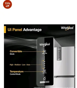 Whirlpool 308 L 3 Star Convertible Frost Free inverter Double Door Refrigerator (IF INV 355 LUNAR STEEL(3S) CONV-Y, 2026 Model)