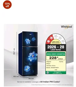 Whirlpool 235 L 2 Star Frost-free inverter Double Door Refrigerator (NEO SP278 PRM SAPPHIRE ROSE(2S)-Y, 2026 Model)
15%
off