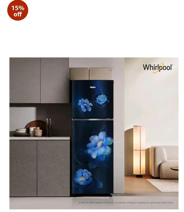 Whirlpool 235 L 2 Star Frost-free inverter Double Door Refrigerator (NEO SP278 PRM SAPPHIRE ROSE(2S)-Y, 2026 Model)
15%
off