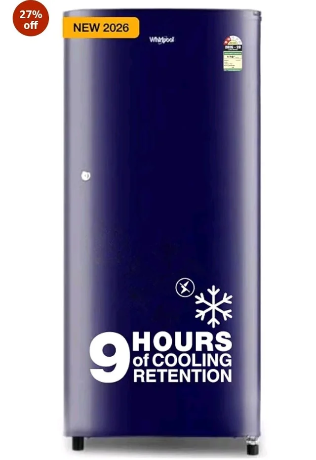 Whirlpool 184 L 2 Star Direct-Cool Single Door Refrigerator (205 WDE CLS 2S SAPPHIRE BLUE-Y, Blue, 2026 Model)