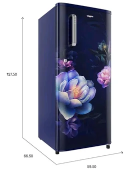 Whirlpool 184 L 2 Star Direct-Cool Single Door Refrigerator (205 WDE PRM 2S SAPPHIRE SERENA-Y, Blue, 2026 Model)