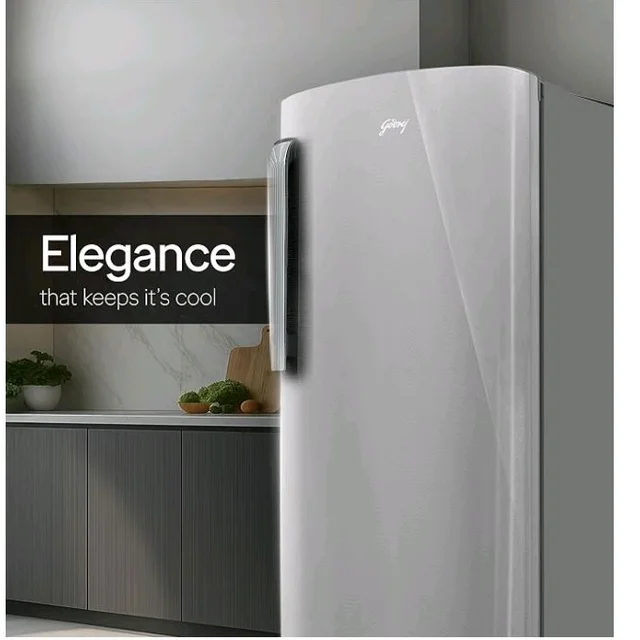 Godrej 245L 3 Star New Launch with 5 Years Comprehensive Warranty, Turbo Cooling Technology, 24 days Farm Freshness, Hygiene+ Inverter Technology (RD EMARVEL 260CN THI ST GL Steel Glow)