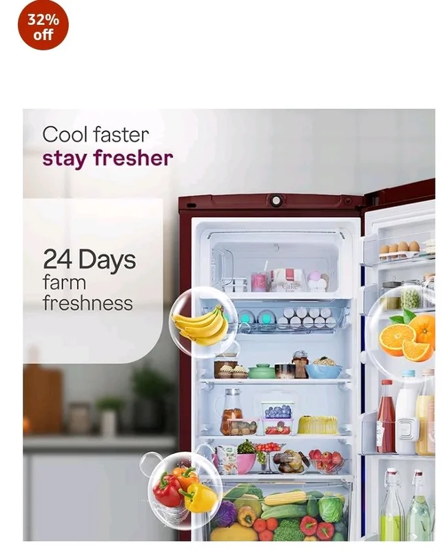 Godrej 185 L 5 Star with 5 Years Comprehensive Warranty New Launch | Advanced Capillary Technology | Toughened Glass Shelves | Direct Cool Single Door Refrigerator (RD 195EN TAI MY WN, Mystic Wine)
32%
off