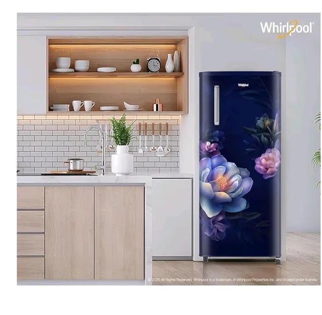 Whirlpool 184 L 2 Star Direct-Cool Single Door Refrigerator (205 WDE PRM 2S SAPPHIRE SERENA-Y, Blue, 2026 Model)