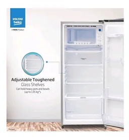Voltas Beko, A Tata Product 183 L, 3-Star Single Door Direct Cool Refrigerator with Fresh Box Technology (RDC215B / 3S0XIR0M0000GO, Hairline Silver)