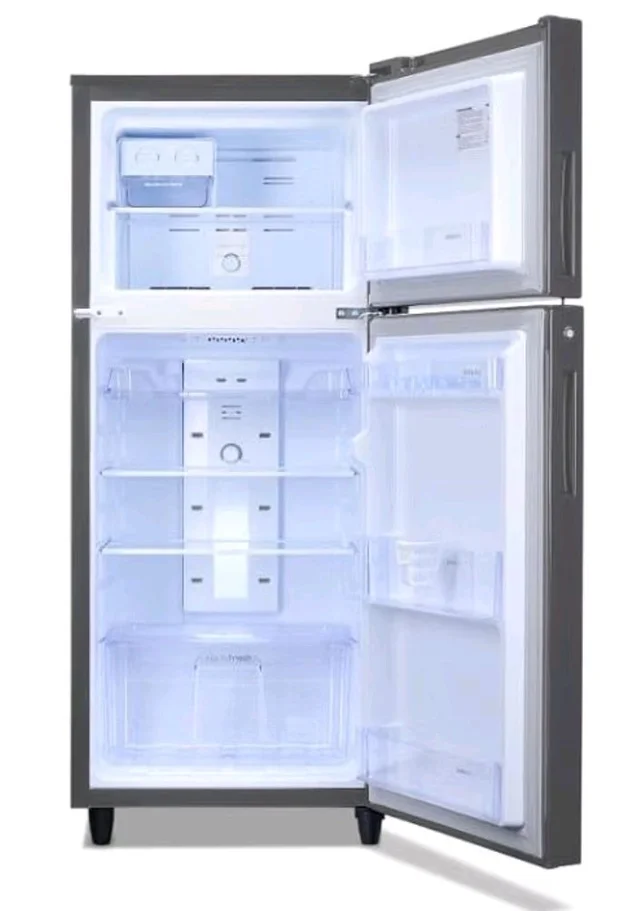 Godrej 233 L 2 Star Inverter, 24 Days farm Freshness Frost Free Double Door Refrigerator(RT EONALPHA 270B RI ST GL, Steel Glow)