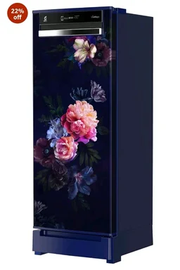 Whirlpool 207 L 4 Star Vitamagic PRO Frost Free Direct-Cool Single Door Refrigerator (230 VMPRO ROY 4S Inv BLUE BELLE EPOQUE-Y, Blue, Auto Defrost Technology, 2026 Model)