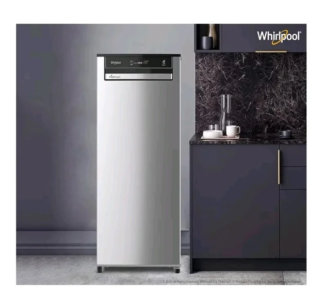 Whirlpool 192 L 3 Star Vitamagic PRO Frost Free Direct-Cool Single Door Refrigerator (215 VMPRO PRM 3S RADIANT STEEL-Y, Silver, Auto Defrost Technology, 2026 Model)