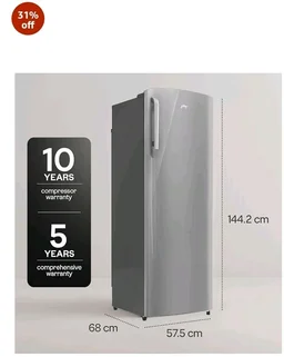 Godrej 245L 3 Star New Launch with 5 Years Comprehensive Warranty, Turbo Cooling Technology, 24 days Farm Freshness, Hygiene+ Inverter Technology (RD EMARVEL 260CN THI ST GL Steel Glow)