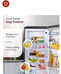 Godrej 245L 3 Star New Launch with 5 Years Comprehensive Warranty, Turbo Cooling Technology, 24 days Farm Freshness, Hygiene+ Inverter Technology (RD EMARVEL 260CN THI ST GL Steel Glow)