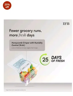 IFB 197L 5 Star Advanced Inverter Direct-Cool Single Door Refrigerator with 30 Hrs Cooling Retention, XL Bottle Bin, Big Vegetable Box & 4 Year Super Warranty (2026, IFBDC-223EYBSE, Brush Grey)