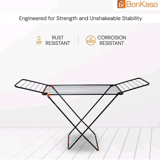 BonKaso Foldable Cloth Drying Stand for Drying Clothes, 3-Way Folding with 20 Drying Rails, Lightweight Alloy Steel, Flat Folding Design | Indoor & Outdoor Clothes Dryer Orange
5K+ bought in past month
70%
off